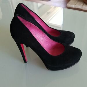 Buffalo London  Stiletto Kid Suede Pin Up Goth Glam Y2K BratCc Heels Size‎ 41